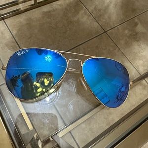 Polarized Ray Ban Aviator Flash Lenses Sunglasses